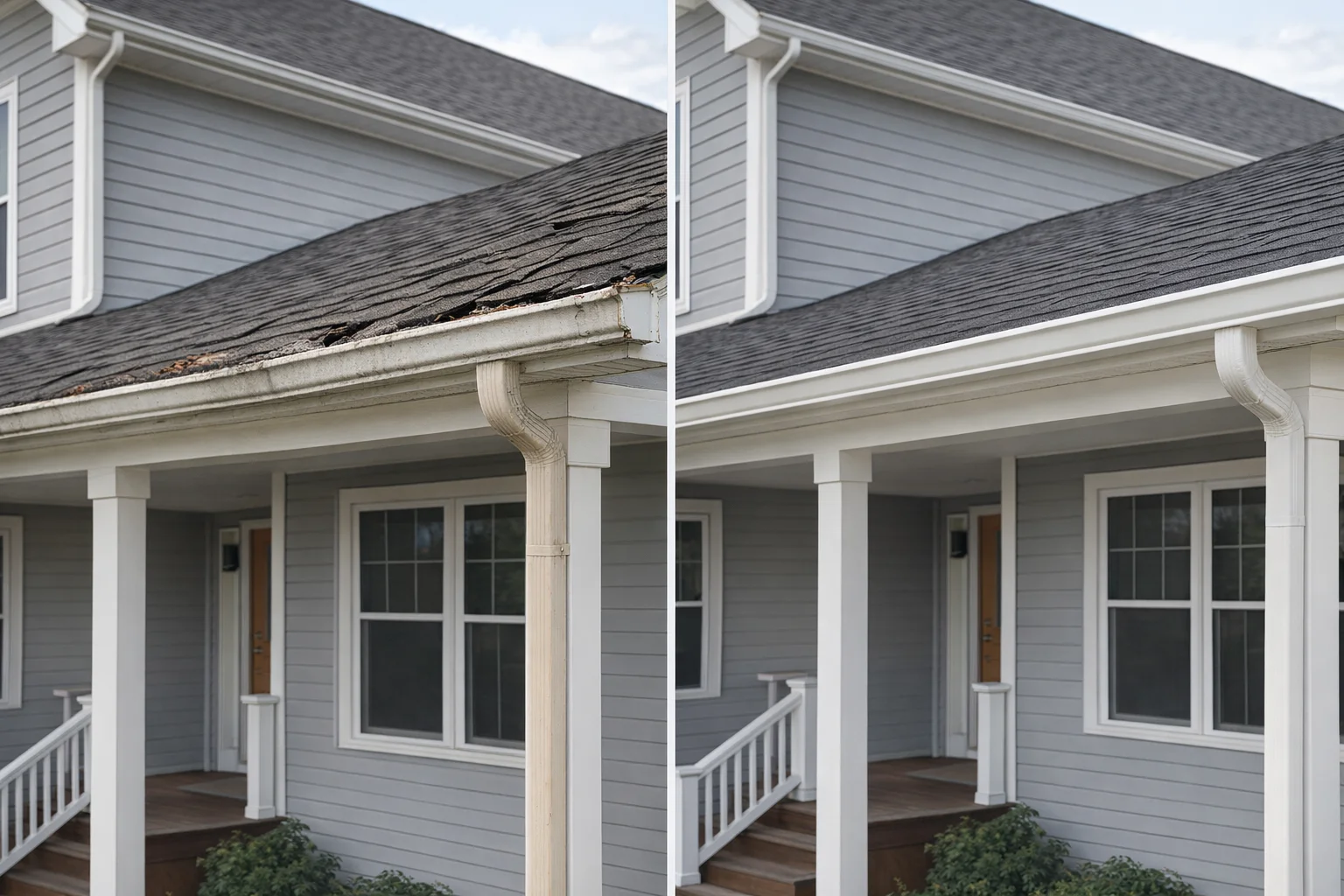 Pittsburgh Gutter Installation - Before & After 2